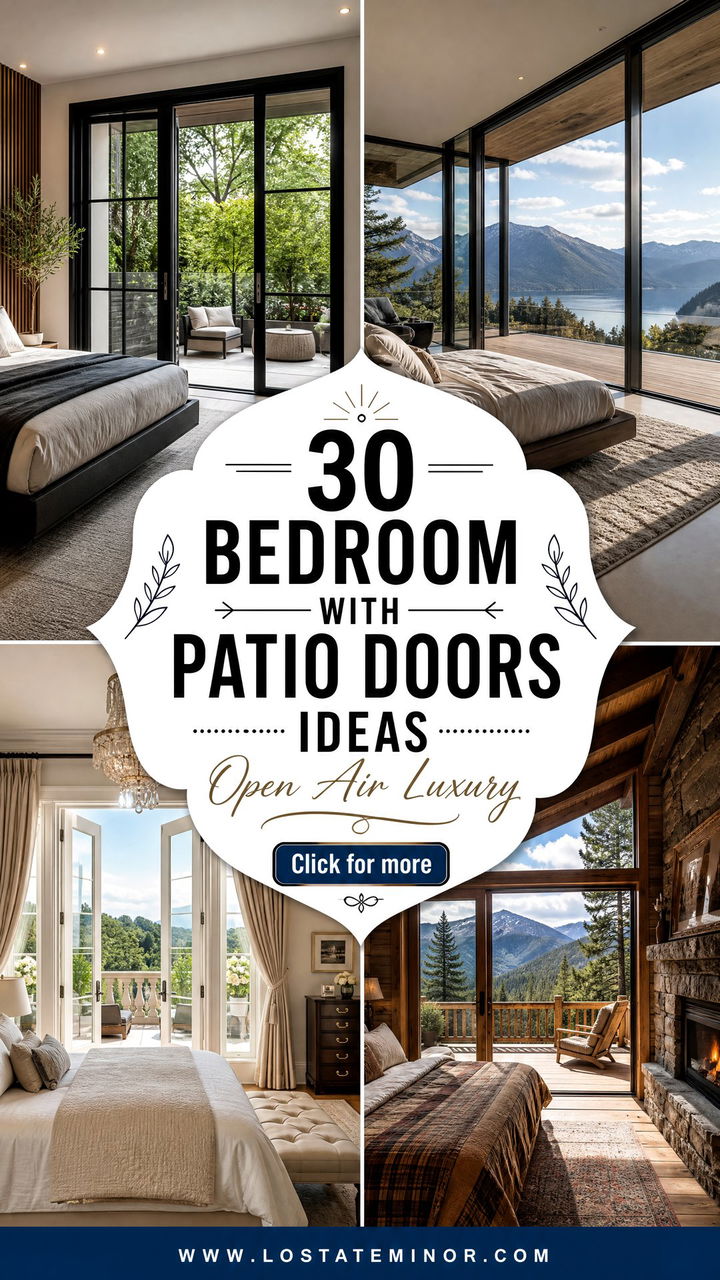 30 Bedroom With Patio Doors Ideas for Seamless Transitions - 30 Bedroom With Patio Doors Ideas for Seamless Transitions