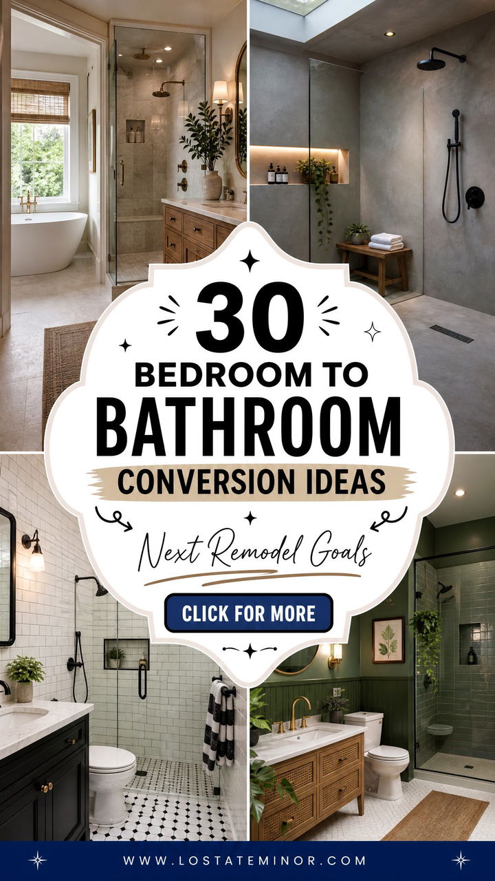 30 Bedroom to Bathroom Conversion Ideas for Your Next Remodel - 30 Bedroom to Bathroom Conversion Ideas for Your Next Remodel
