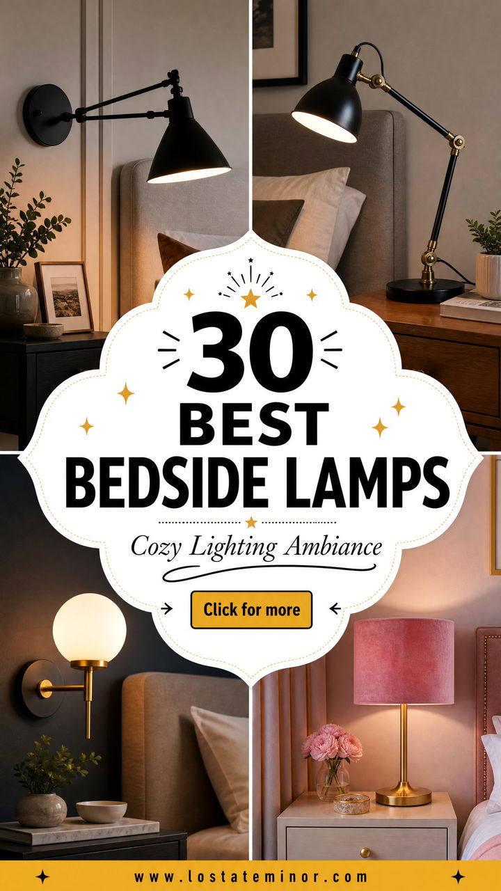 30 Best Bedroom Bedside Lamps for a Cozy Lighting Ambiance - 30 Best Bedroom Bedside Lamps for a Cozy Lighting Ambiance