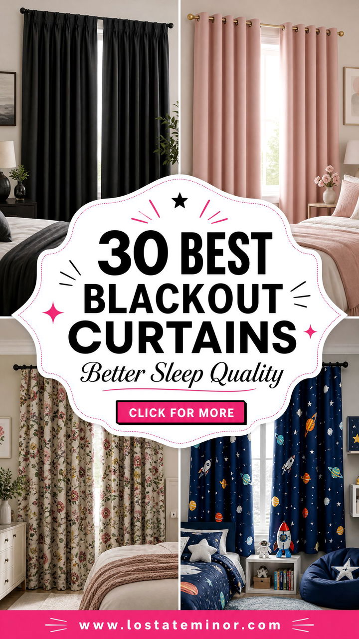 30 Best Bedroom Blackout Curtains for Better Sleep Quality - 30 Best Bedroom Blackout Curtains for Better Sleep Quality