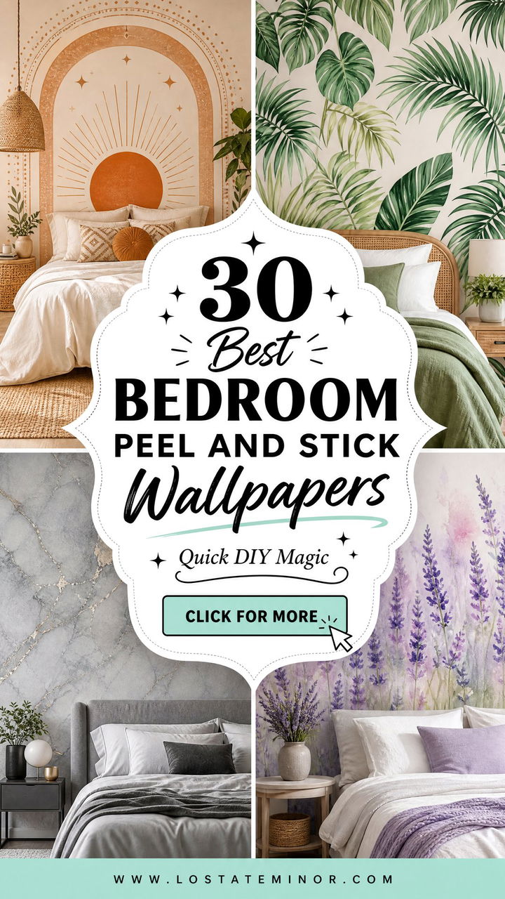 30 Best Bedroom Peel and Stick Wallpapers for Quick DIY - 30 Best Bedroom Peel and Stick Wallpapers for Quick DIY