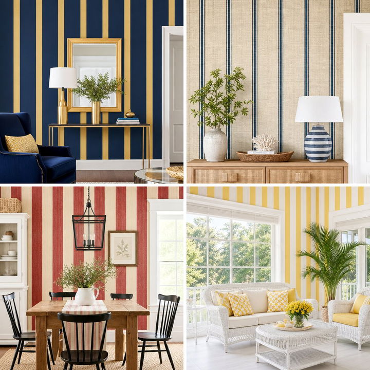 30 Best Bedroom Striped Wallpapers for a Stylish Modern Look