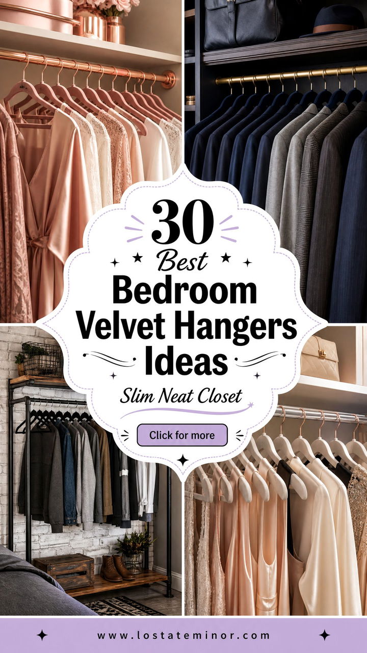 30 Best Bedroom Velvet Hangers for a Slim and Neat Closet - 30 Best Bedroom Velvet Hangers for a Slim and Neat Closet