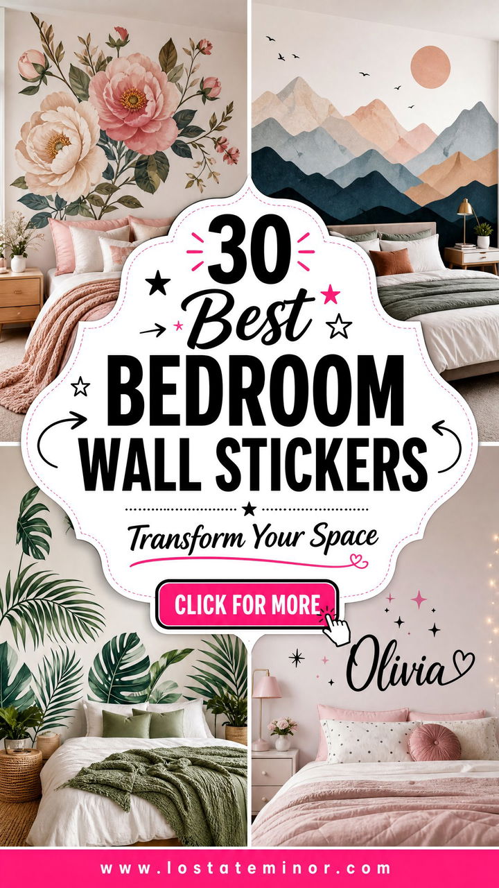 30 Best Bedroom Wall Stickers to Transform Your Space - 30 Best Bedroom Wall Stickers to Transform Your Space