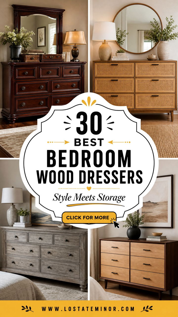 30 Best Bedroom Wood Dressers for Style and Large Storage - 30 Best Bedroom Wood Dressers for Style and Large Storage