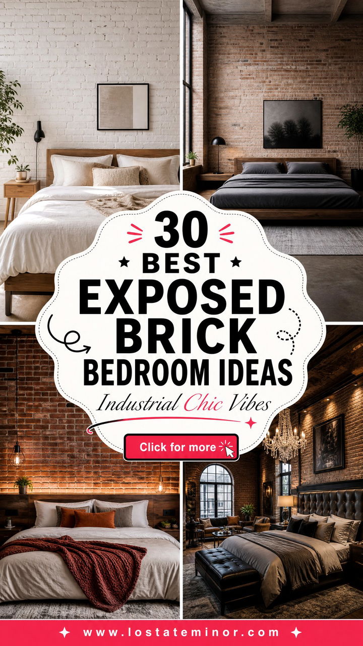 30 Best Exposed Brick Bedroom Ideas for Industrial Chic - 30 Best Exposed Brick Bedroom Ideas for Industrial Chic