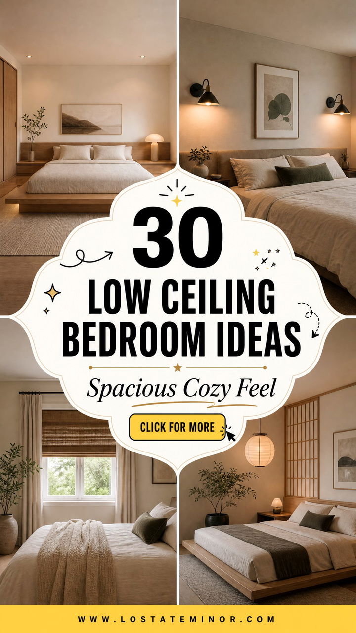 30 Best Low Ceiling Bedroom Ideas for a Spacious and Cozy Feel - 30 Best Low Ceiling Bedroom Ideas for a Spacious and Cozy Feel