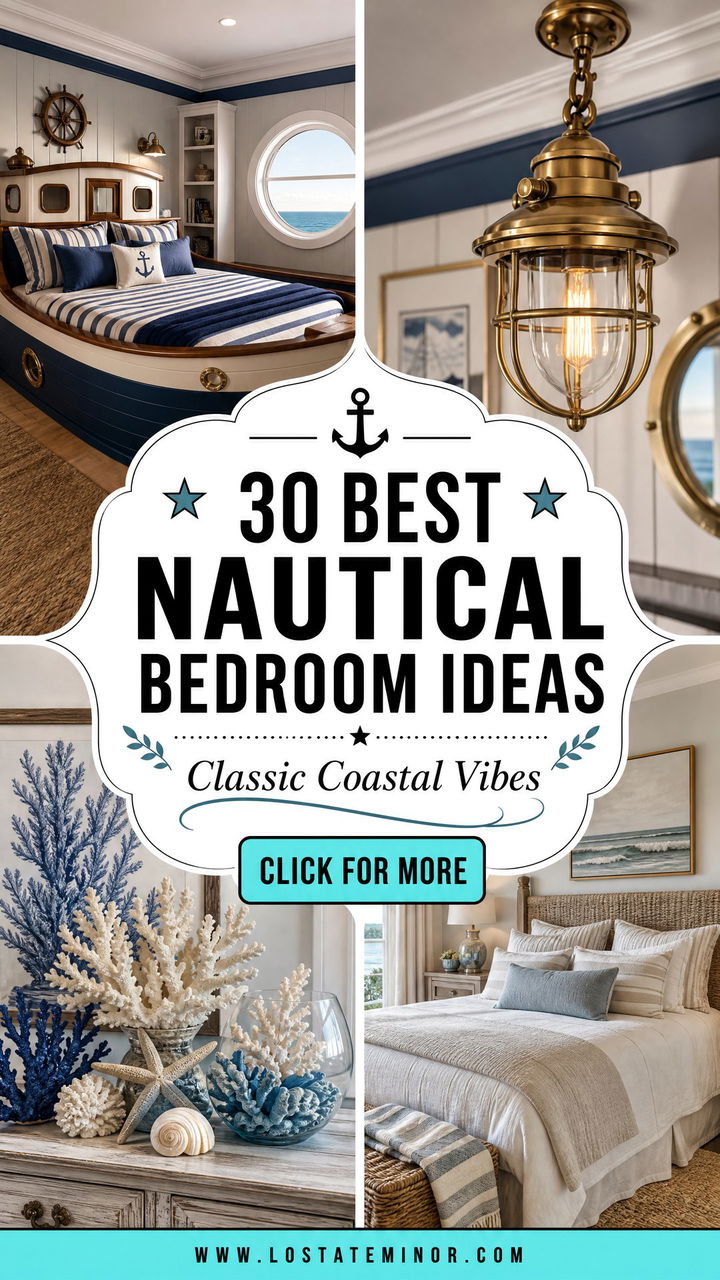 30 Best Nautical Bedroom Ideas for a Classic Coastal Vibe - 30 Best Nautical Bedroom Ideas for a Classic Coastal Vibe