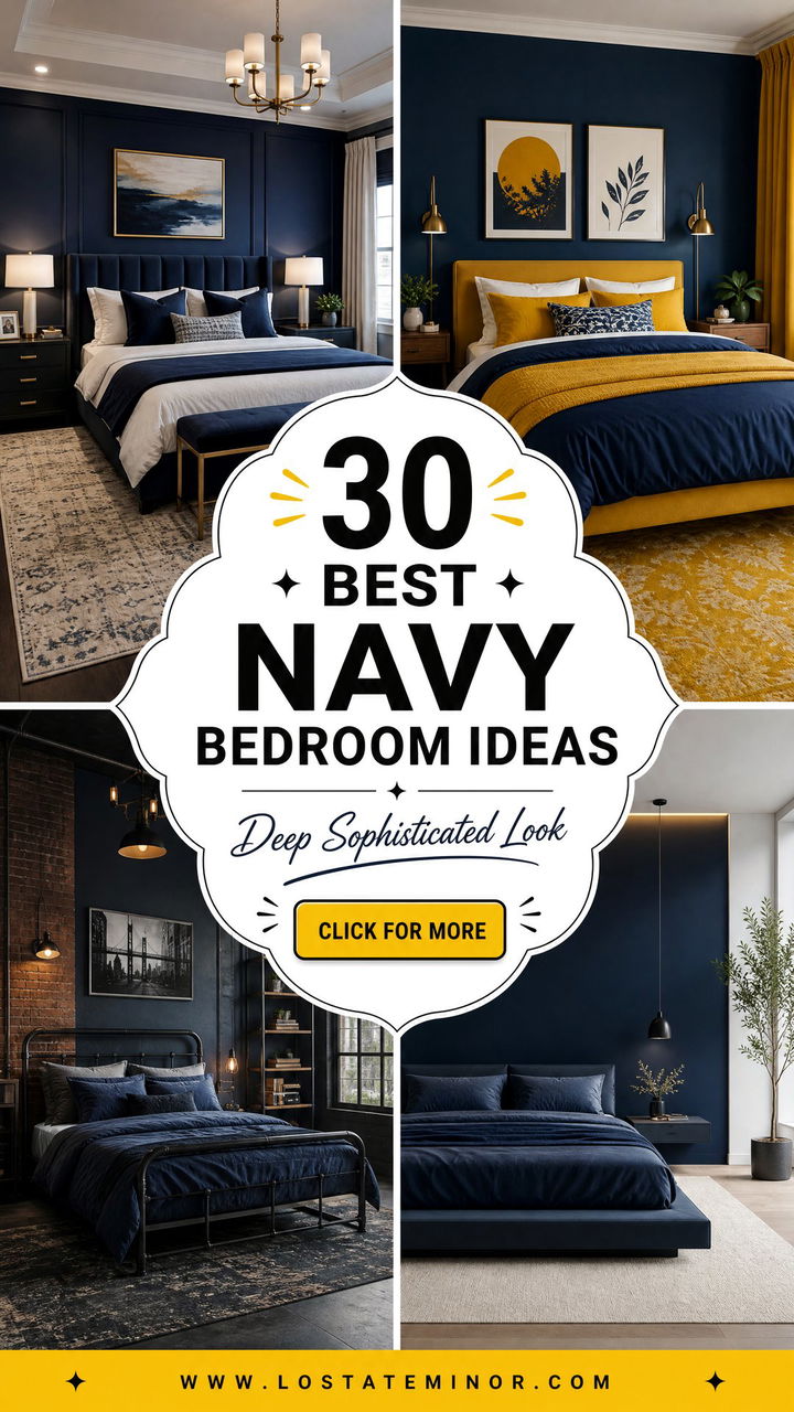 30 Best Navy Bedroom Ideas for a Deep and Sophisticated Look - 30 Best Navy Bedroom Ideas for a Deep and Sophisticated Look