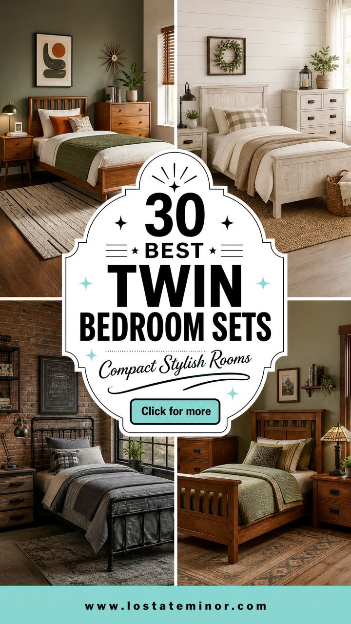 30 Best Twin Bedroom Sets for Compact and Stylish Rooms - 30 Best Twin Bedroom Sets for Compact and Stylish Rooms