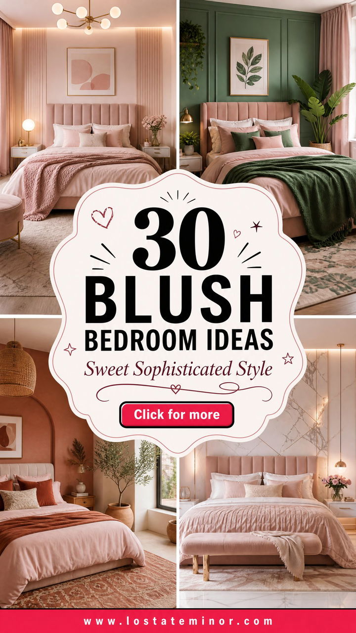 30 Blush Bedroom Ideas for a Sweet and Sophisticated Space - 30 Blush Bedroom Ideas for a Sweet and Sophisticated Space