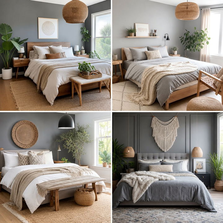 30 Bohemian Gray Bedroom Ideas for a Modern, Chic Sanctuary