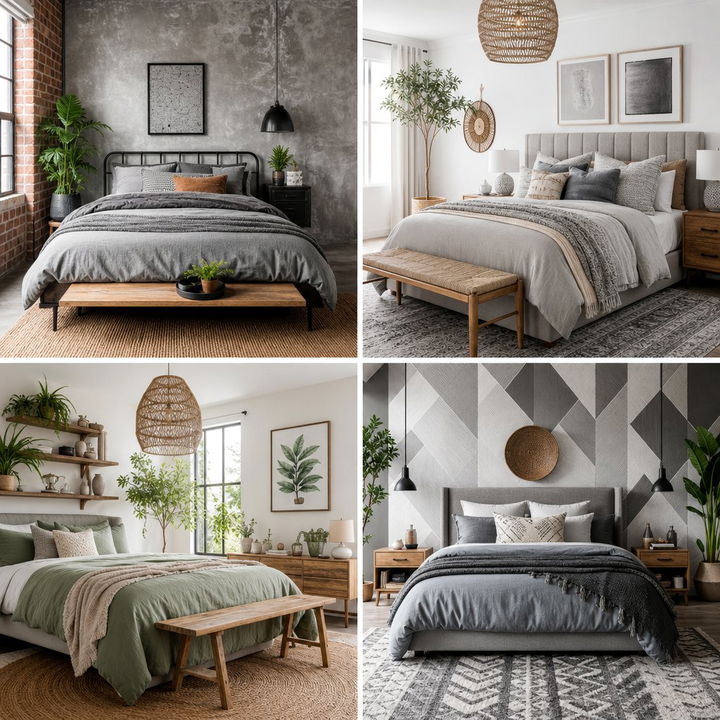 30 Bohemian Grey Bedroom Ideas to Elevate Your Sanctuary