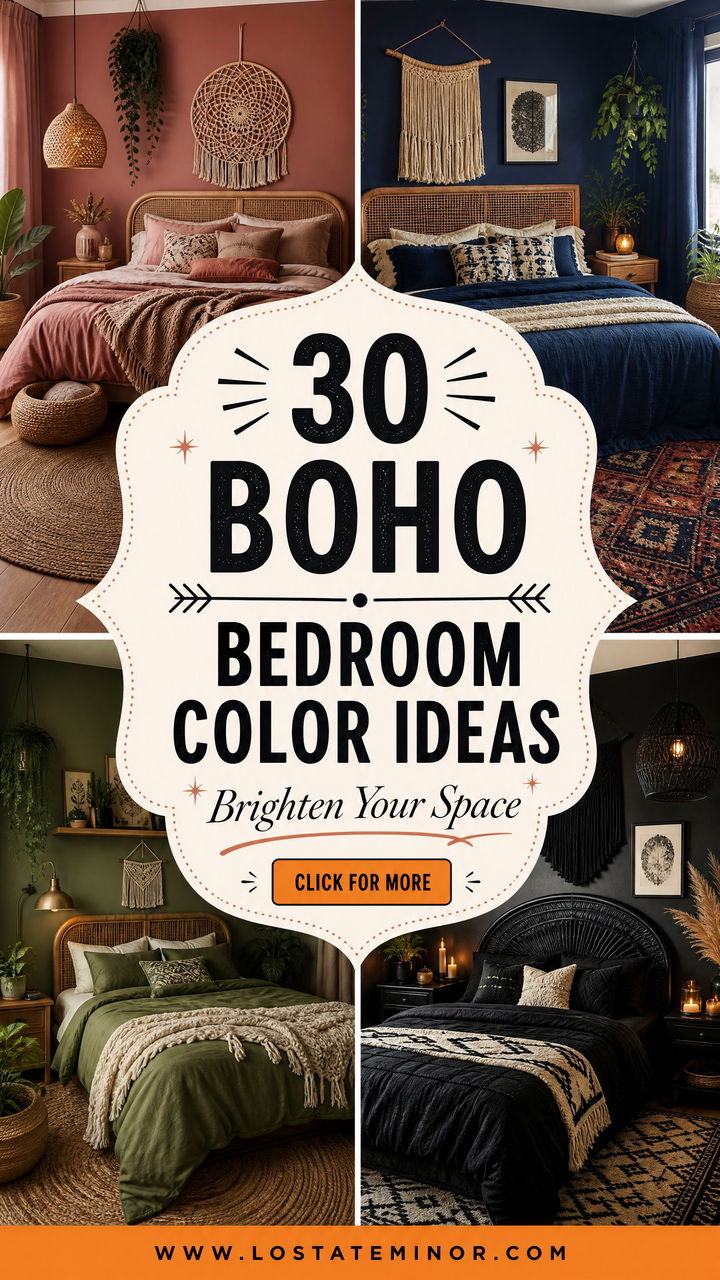 30 Boho Bedroom Color Ideas to Brighten Your Personal Space - 30 Boho Bedroom Color Ideas to Brighten Your Personal Space