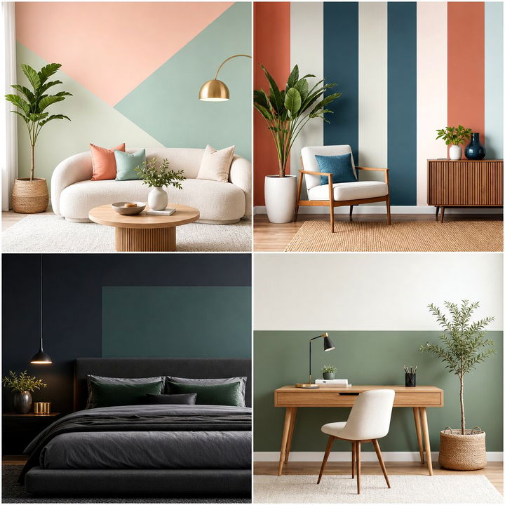 30 Bold Bedroom Color Blocking Ideas for a Modern Look