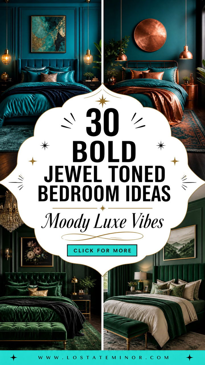 30 Bold Jewel Toned Bedroom Ideas for a Moody Vibe - 30 Bold Jewel Toned Bedroom Ideas for a Moody Vibe