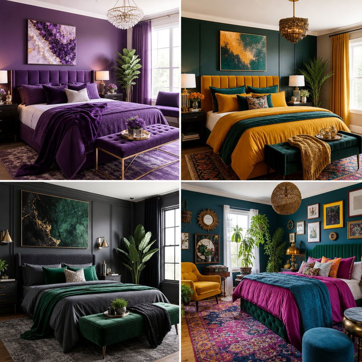 30 Bold Jewel Toned Bedroom Ideas for a Moody Vibe