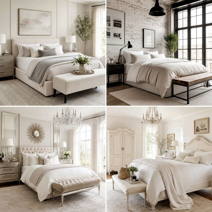 30 Bone White Bedroom Ideas for an Elegant and Calm Room
