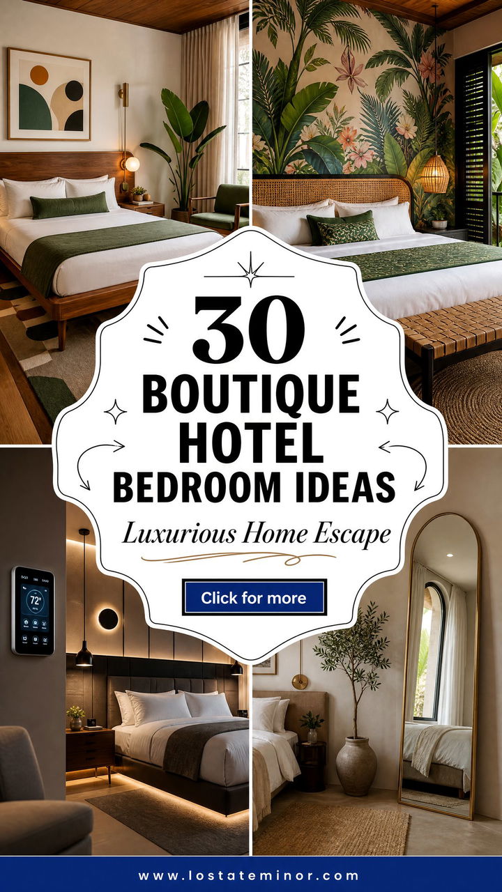 30 Boutique Hotel Bedroom Ideas for a Luxurious Home Escape - 30 Boutique Hotel Bedroom Ideas for a Luxurious Home Escape