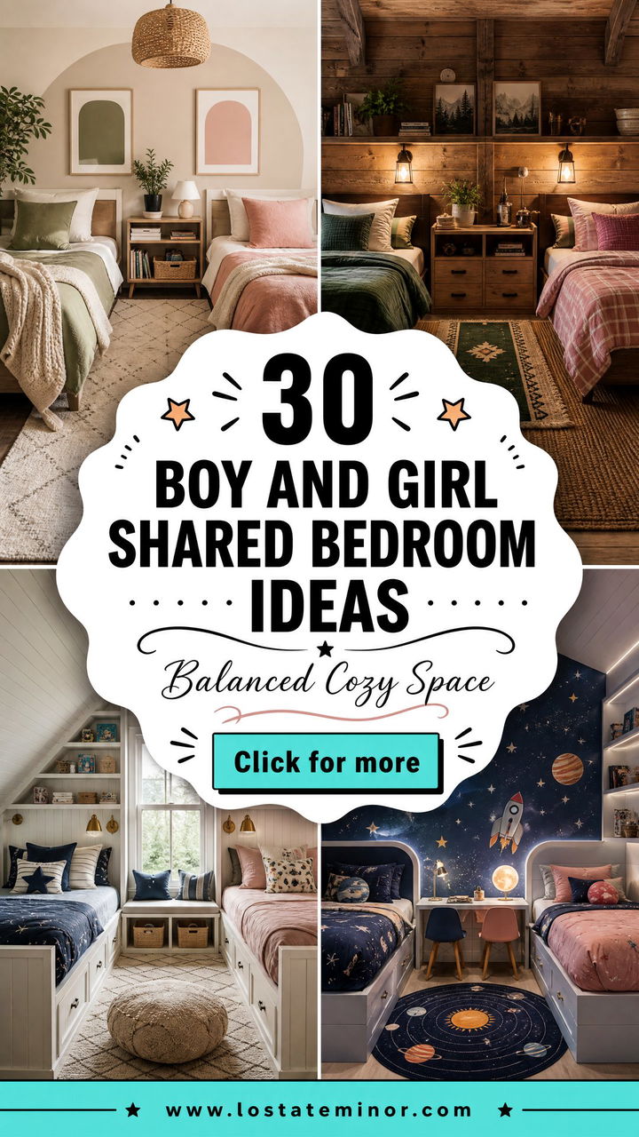30 Boy and Girl Shared Bedroom Ideas for a Balanced Space - 30 Boy and Girl Shared Bedroom Ideas for a Balanced Space