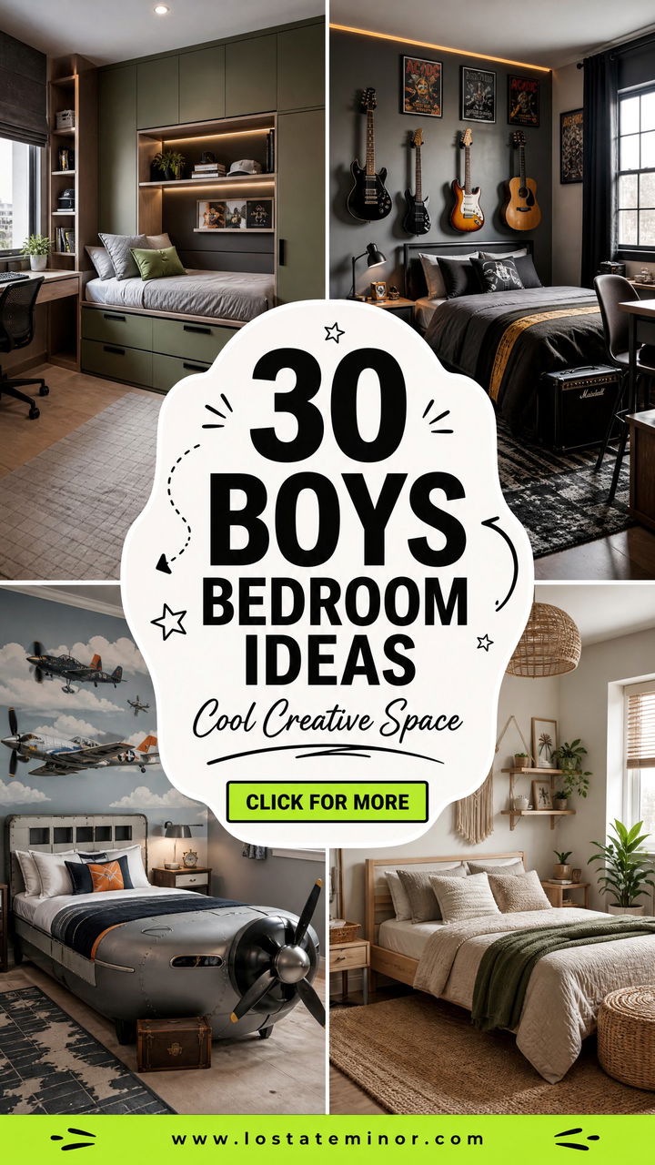 30 Boys Bedroom Ideas for a Cool and Creative Kids Space - 30 Boys Bedroom Ideas for a Cool and Creative Kids Space
