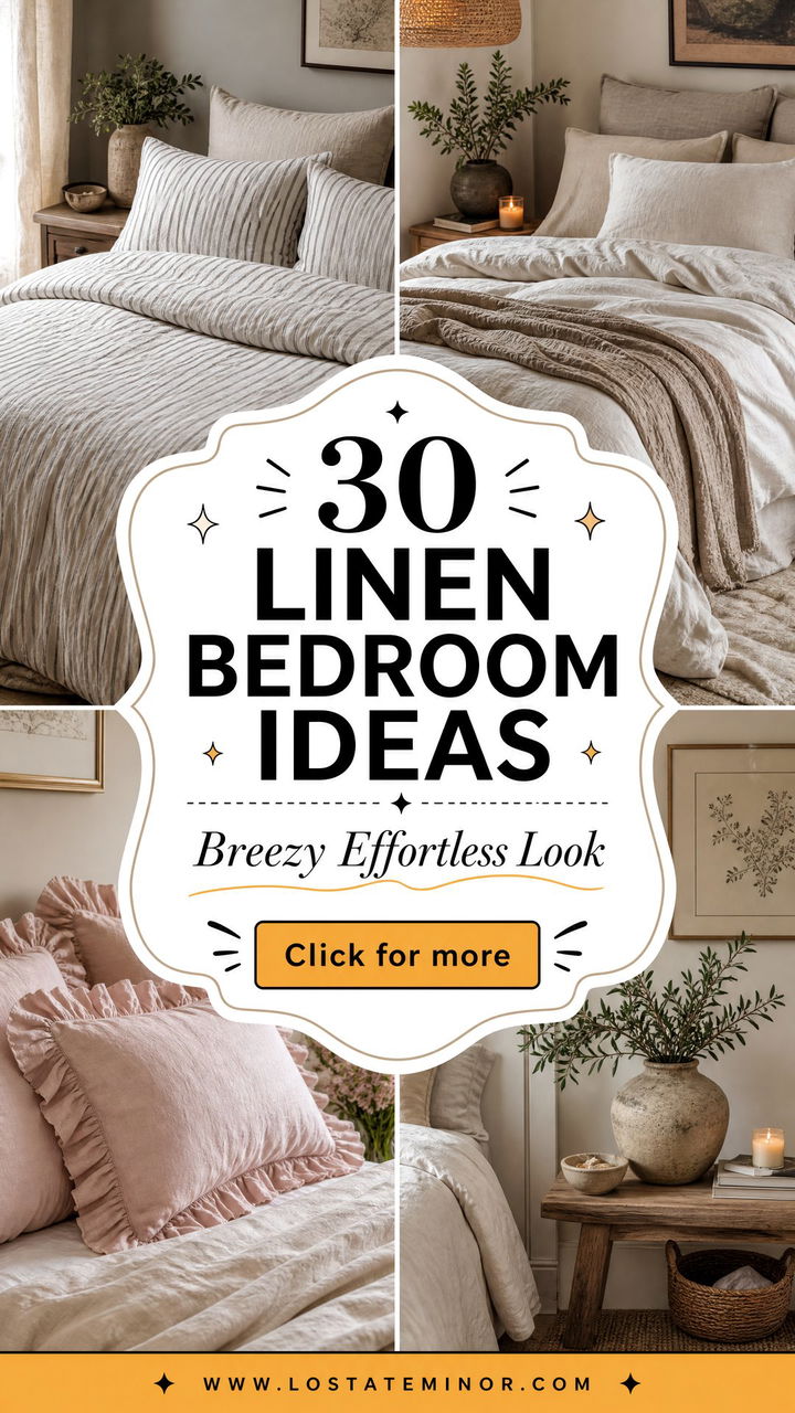 30 Breezy Linen Bedroom Ideas for an Effortless Look - 30 Breezy Linen Bedroom Ideas for an Effortless Look