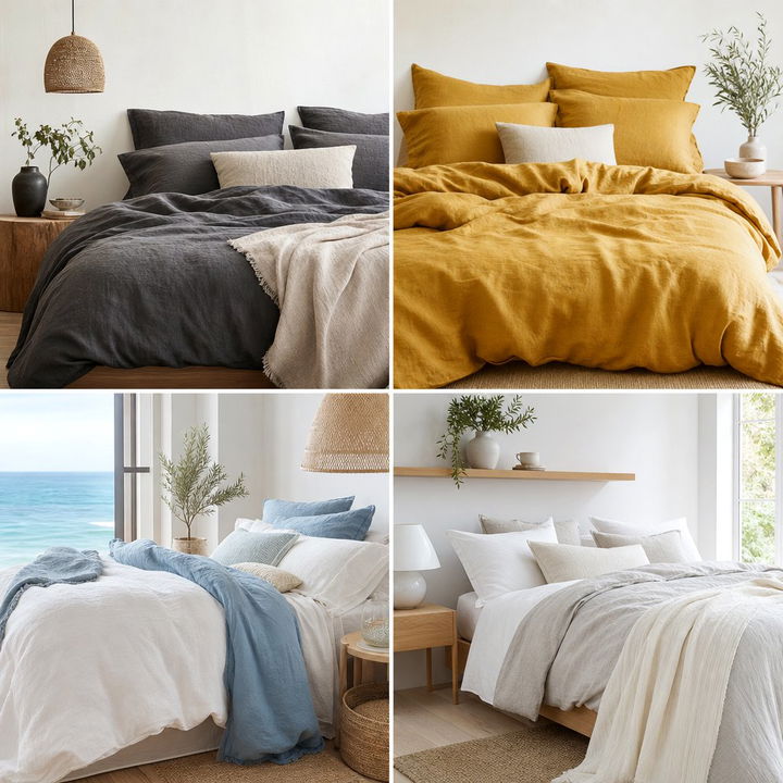30 Breezy Linen Bedroom Ideas for an Effortless Look