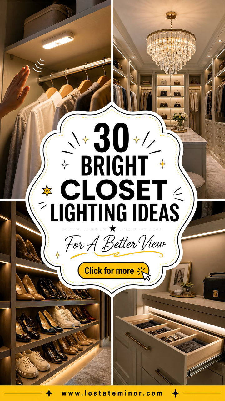 30 Bright Bedroom Closet Lighting Ideas for a Better View - 30 Bright Bedroom Closet Lighting Ideas for a Better View