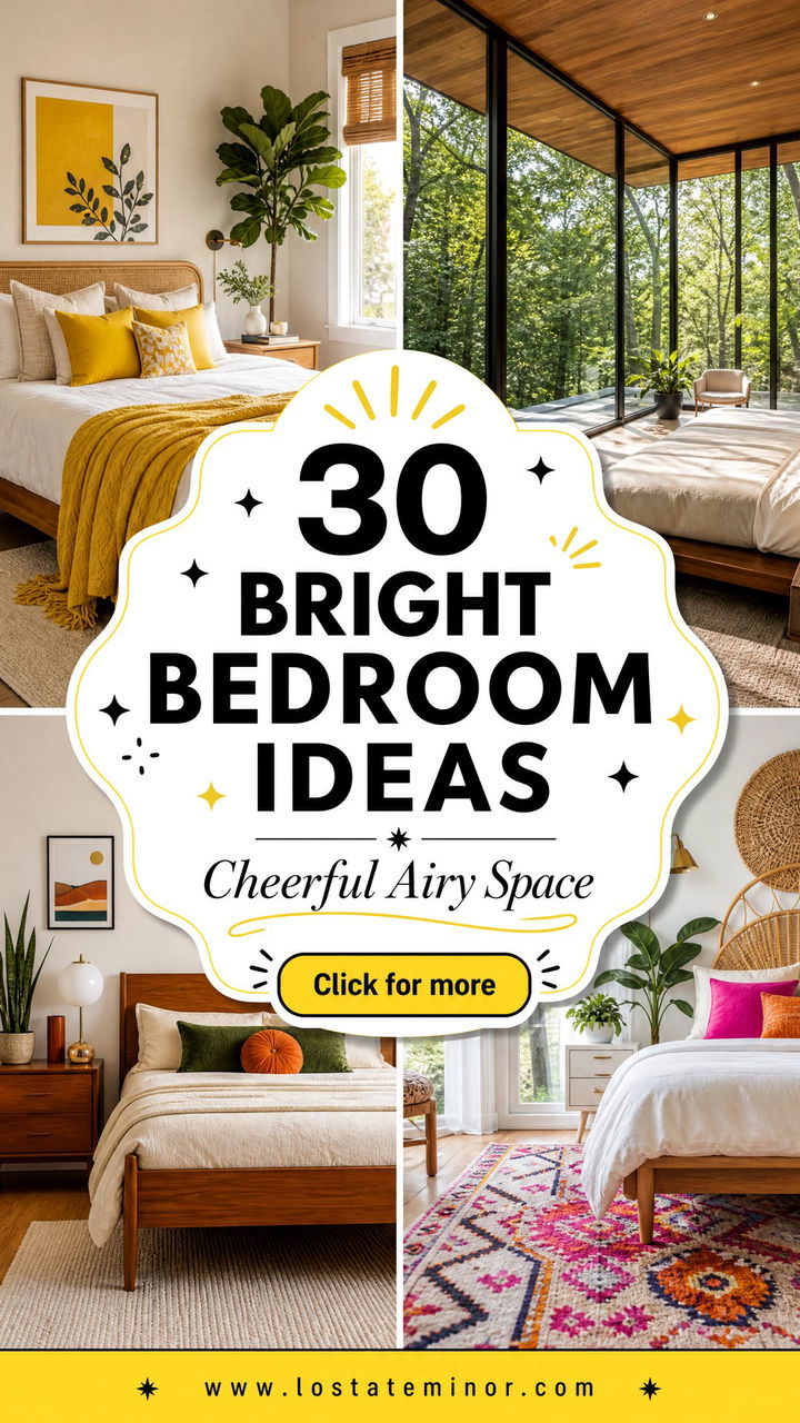 30 Bright Bedroom Ideas to Create a Cheerful and Airy Space - 30 Bright Bedroom Ideas to Create a Cheerful and Airy Space