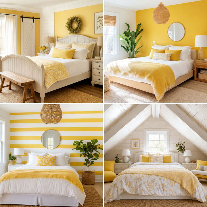 30 Bright Lemon Yellow Bedroom Ideas to Energize You