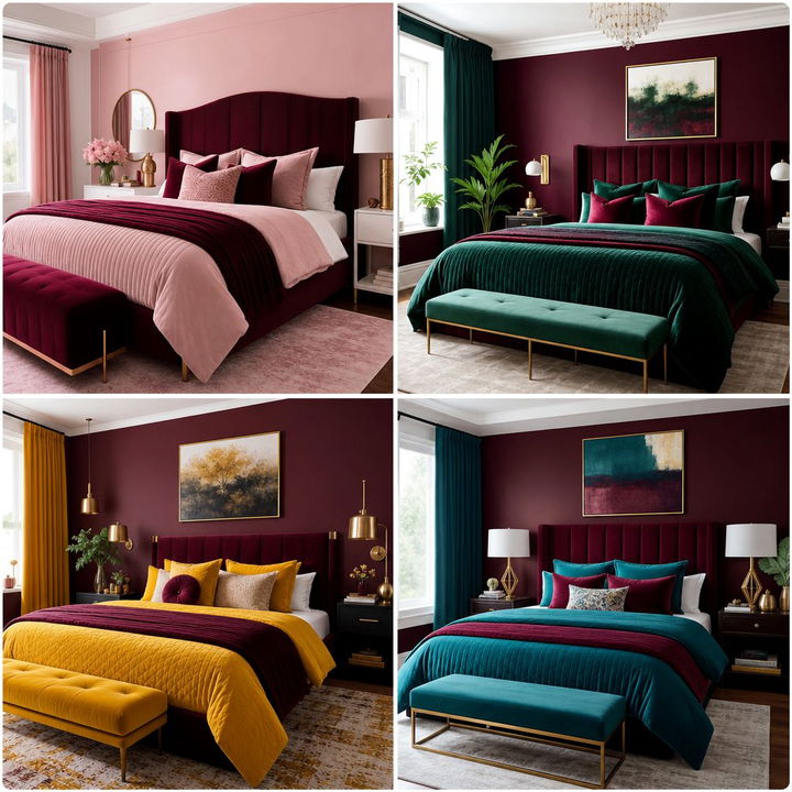 30 Burgundy Bedroom Color Schemes for a Dramatic Look