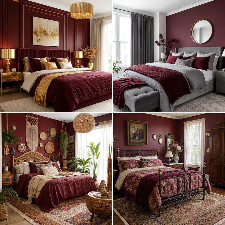 30 Burgundy Bedroom Ideas for a Rich and Moody Vibe