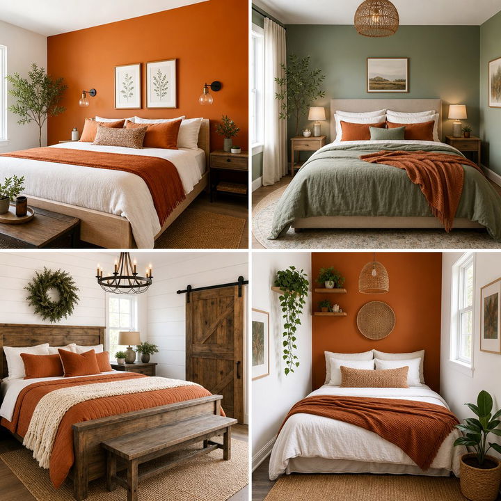 30 Burnt Orange Bedroom Ideas for a Warm and Cozy Feel