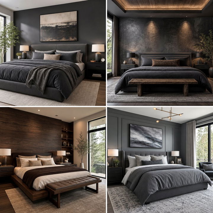 30 Calm Dark Neutral Bedroom Ideas for Sophisticated Living