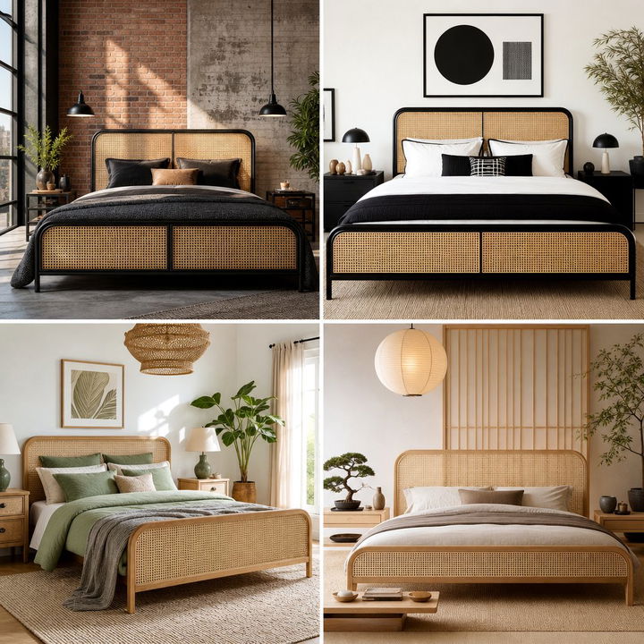 30 Cane Bedroom Ideas for a Trendy, Natural Design Look