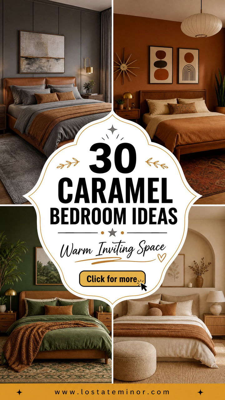 30 Caramel Bedroom Ideas for a Warm and Inviting Space - 30 Caramel Bedroom Ideas for a Warm and Inviting Space
