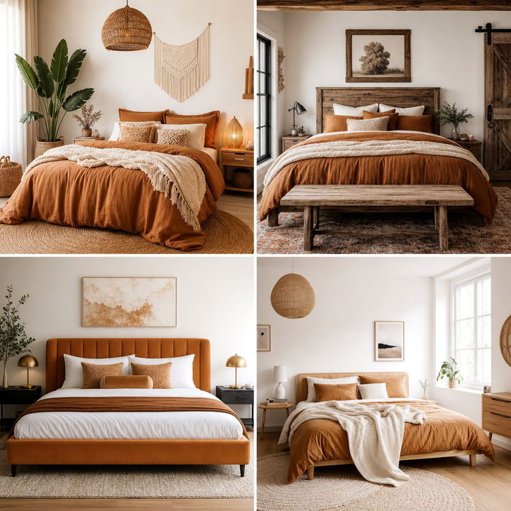 30 Caramel Bedroom Ideas for a Warm and Inviting Space