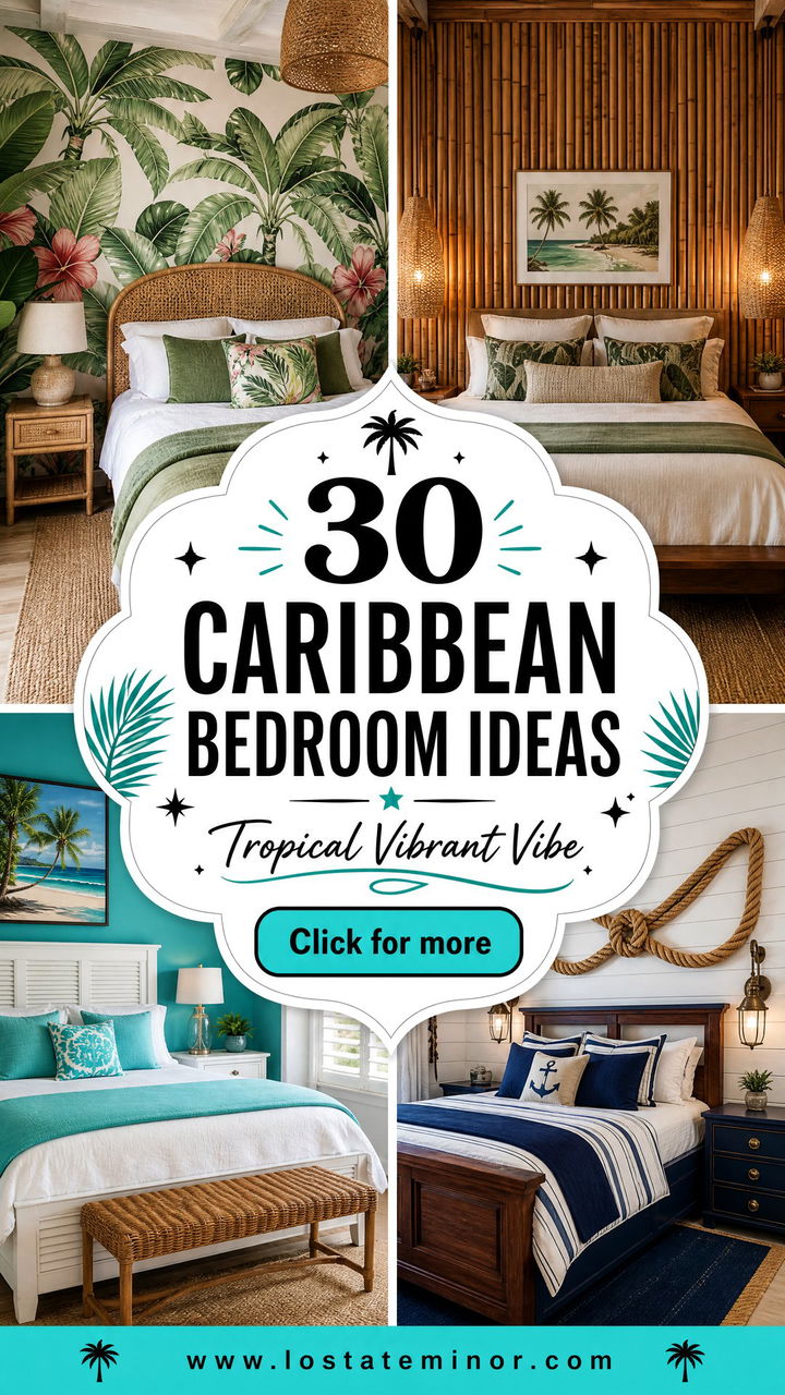 30 Caribbean Bedroom Ideas for a Tropical Vibrant Vibe - 30 Caribbean Bedroom Ideas for a Tropical, Vibrant Vibe