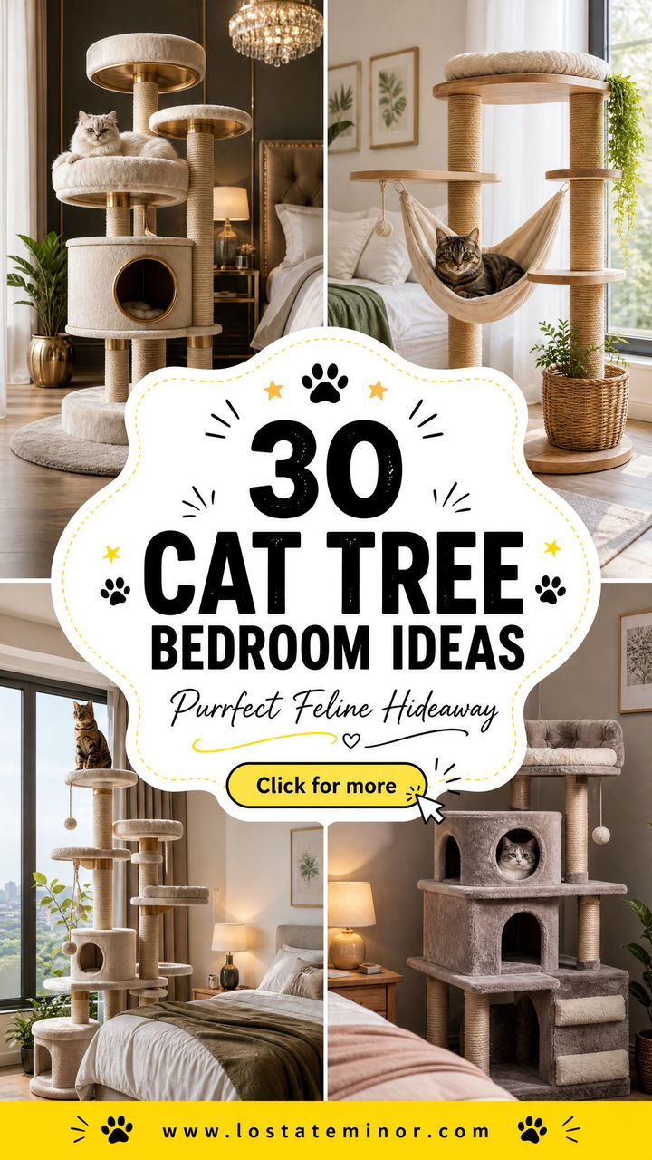 30 Cat Tree Bedroom Ideas for You and Your Feline Friend - 30 Cat Tree Bedroom Ideas for You and Your Feline Friend