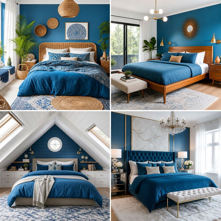 30 Cerulean Bedroom Ideas for a Deep and Peaceful Space