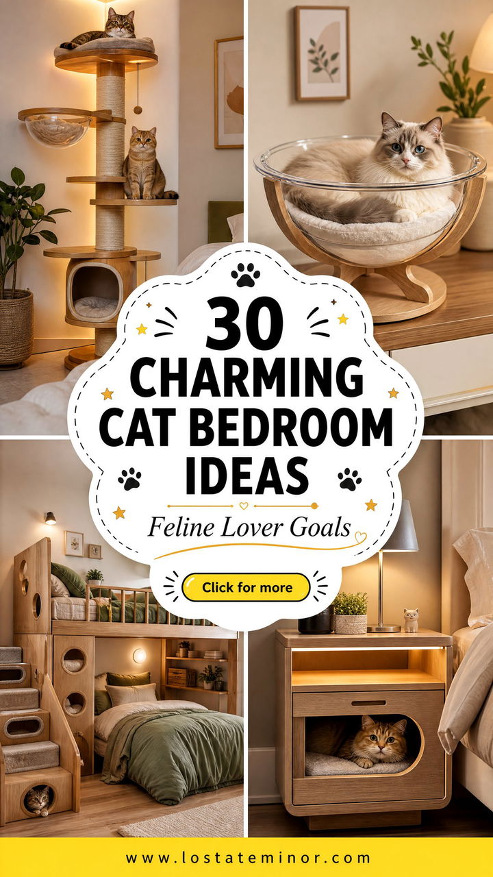 30 Charming Cat Bedroom Ideas for Every Feline Lover - 30 Charming Cat Bedroom Ideas for Every Feline Lover