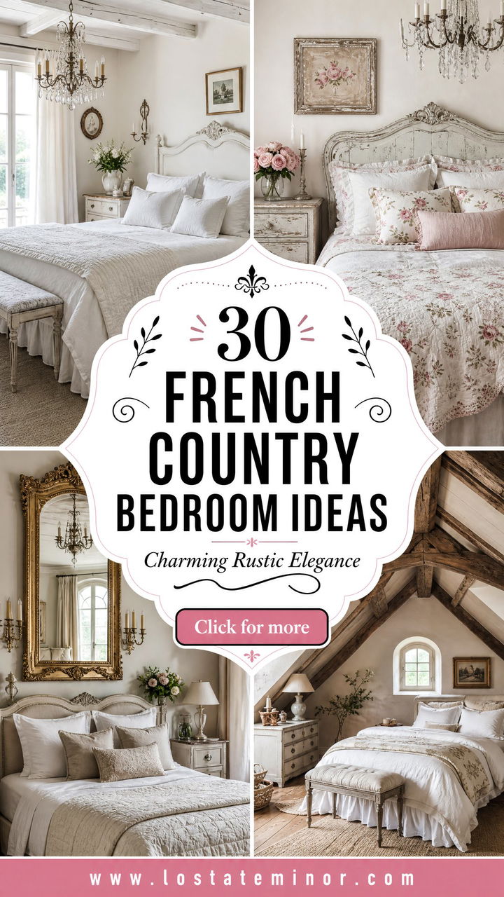 30 Charming French Country Bedroom Ideas for Rustic Elegance - 30 Charming French Country Bedroom Ideas for Rustic Elegance