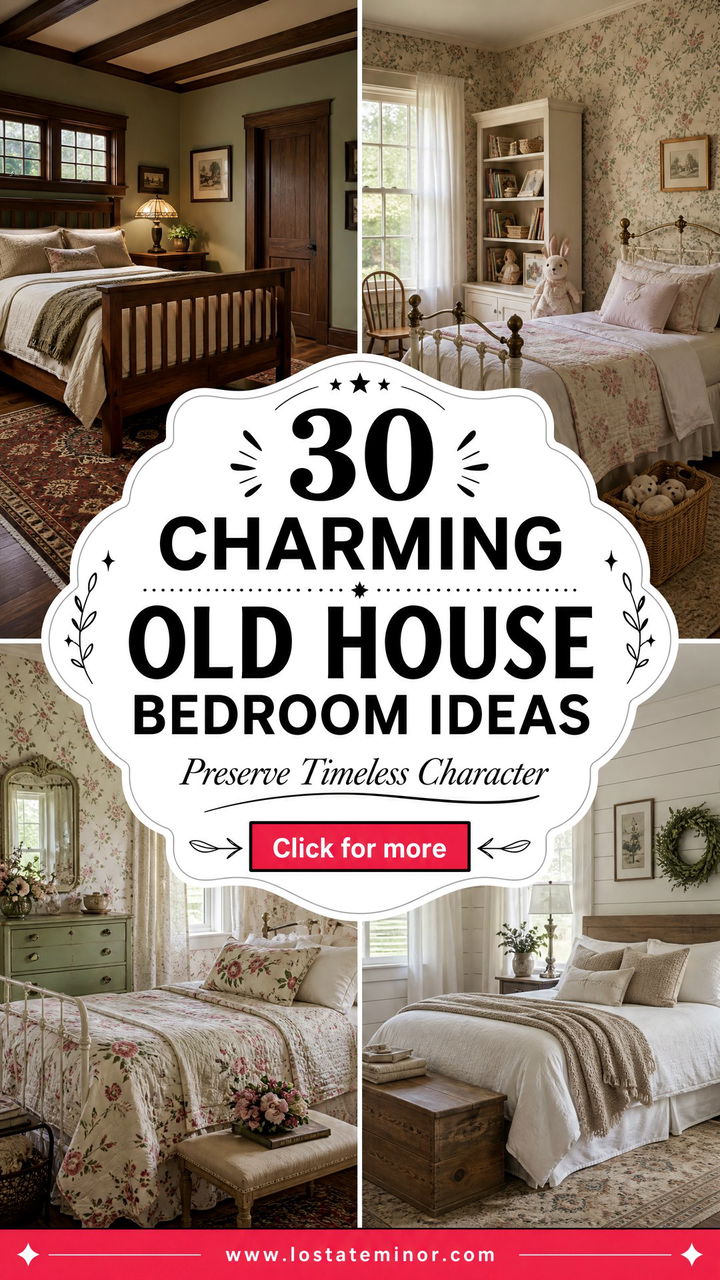 30 Charming Old House Bedroom Ideas to Preserve Character - 30 Charming Old House Bedroom Ideas to Preserve Character