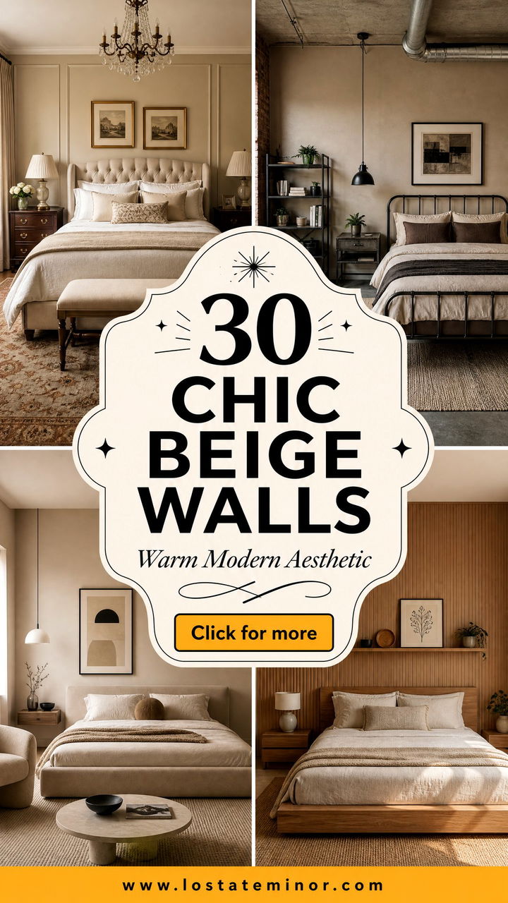30 Chic Bedroom Beige Walls for a Warm and Modern Aesthetic - 30 Chic Bedroom Beige Walls for a Warm and Modern Aesthetic