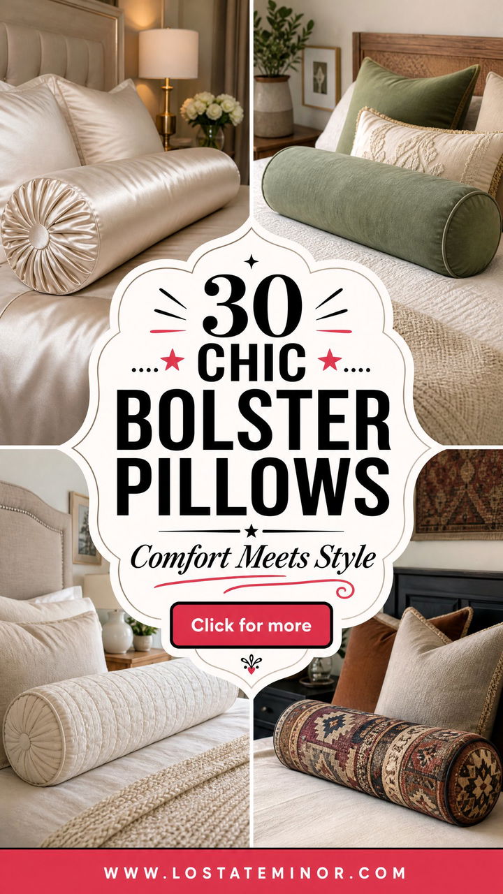30 Chic Bedroom Bolster Pillows for Extra Comfort and Support - 30 Chic Bedroom Bolster Pillows for Extra Comfort and Support