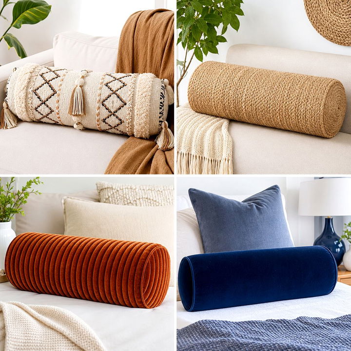 30 Chic Bedroom Bolster Pillows for Extra Comfort and Support