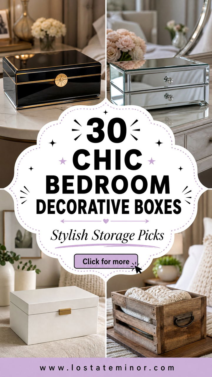 30 Chic Bedroom Decorative Boxes for Stylish Storage - 30 Chic Bedroom Decorative Boxes for Stylish Storage