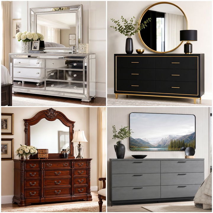 30 Chic Bedroom Dresser with Mirror Ideas to Brighten Your Room
