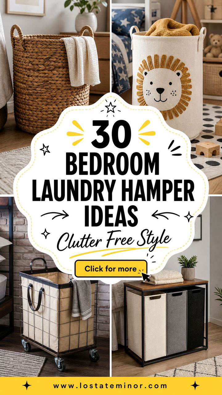 30 Chic Bedroom Laundry Hampers for a Clutter-Free Space - 30 Chic Bedroom Laundry Hampers for a Clutter-Free Space
