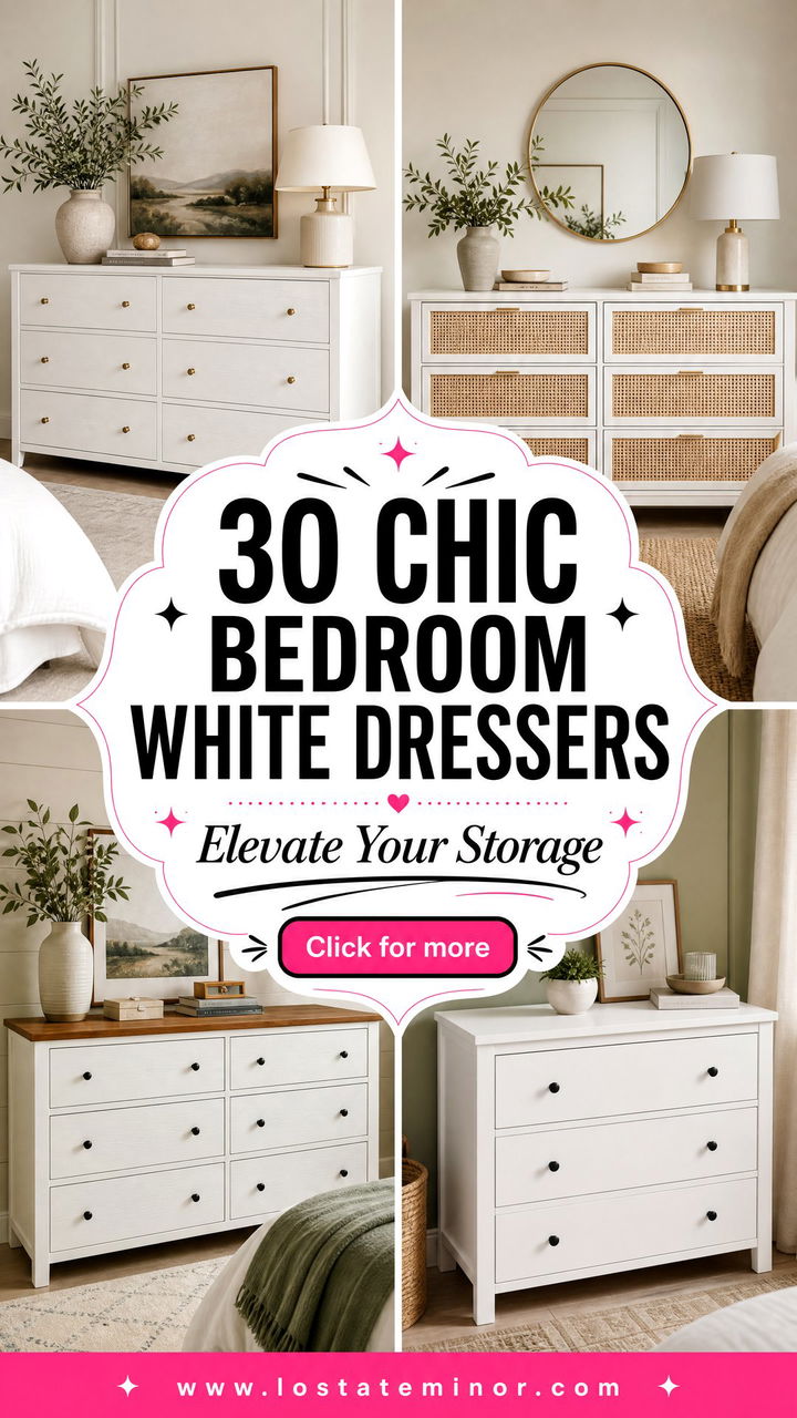 30 Chic Bedroom White Dressers to Elevate Your Storage - 30 Chic Bedroom White Dressers to Elevate Your Storage